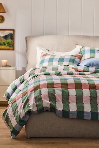 Housse de couette à carreaux en coton teint en fil Willow taille: Sk duvet chez - Anthropologie - Modalova