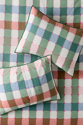 Taies d'oreiller à carreaux en coton teint en fil Willow, ensemble de 2 chez - Anthropologie - Modalova
