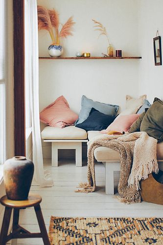 Coussin en mélange de lin de luxe en chez - Anthropologie - Modalova