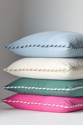 Coussin Passepoilé Kayla en chez - Anthropologie - Modalova