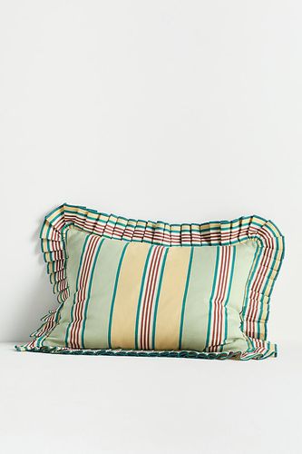 Coussin à volants Juliette en coton teint en fil à rayures taille: 14" x 20" chez - Anthropologie - Modalova