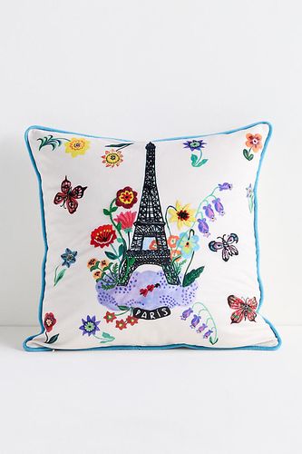 Nathalie Lete for Embroidered Velvet Cushion taille: 18" sq - Anthropologie - Modalova