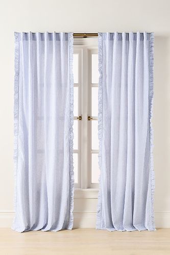 Rideau à volants en coton seersucker taille: 50 x 84 chez - Anthropologie - Modalova