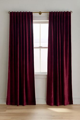 Rideau en velours lavé avec passepoil taille: 50" x 108" chez - Anthropologie - Modalova
