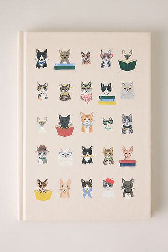 Journal à couverture rigide Chiens Studieux en Yellow chez Anthropologie - Rifle Paper Co. - Modalova