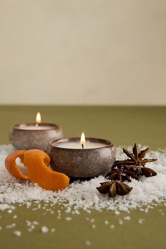 Bougies chauffe-plat à la clémentine épicée, Lot de 2 chez Anthropologie - Zesty Lemons London - Modalova