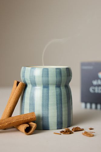 Bougie en céramique rayée Cabana Warm Cider en chez Anthropologie - Paddywax - Modalova
