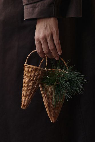 Cônes en rotin tressé , ensemble de 2 en Beige chez Anthropologie - Ferm Living - Modalova