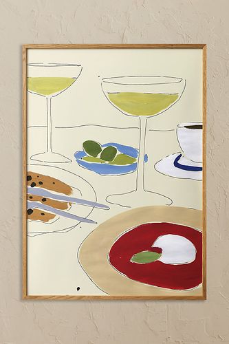 Martini Break de Sia Marche Art Mural Encadré par taille: A3 chez Anthropologie - Paper Collective - Modalova