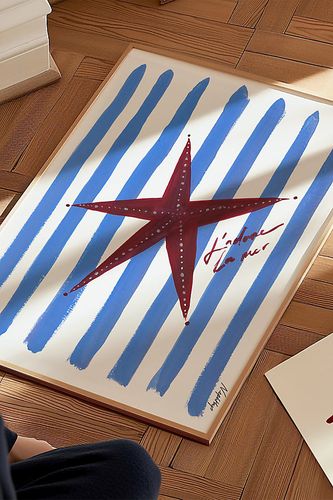 Impression d'art J'adore Starfish taille: A3 chez Anthropologie - Nephthys Illustrated - Modalova