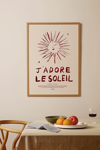 Impression d'art J'adore Le Soleil en Red taille: A2 chez Anthropologie - Nephthys Illustrated - Modalova