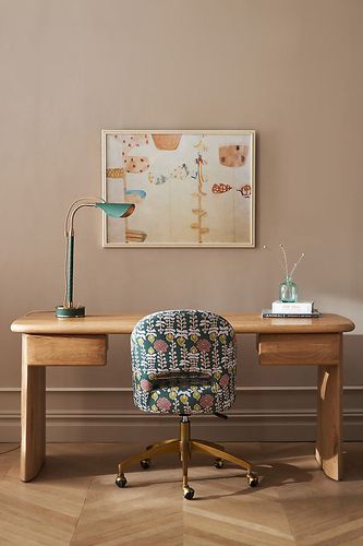 Bureau sculptural Kalle en Beige chez - Anthropologie - Modalova