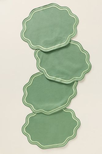 Set de table en coton brodé Madeline en Green chez - Anthropologie - Modalova