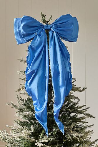 Cimier d'arbre naud satin en Blue chez - Anthropologie - Modalova