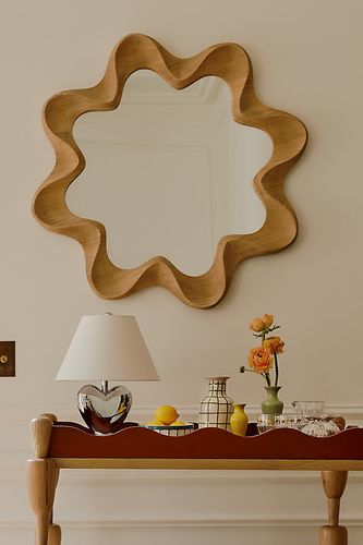 Miroir Mural Festonné en Bois Emerson en Brown chez - Anthropologie - Modalova