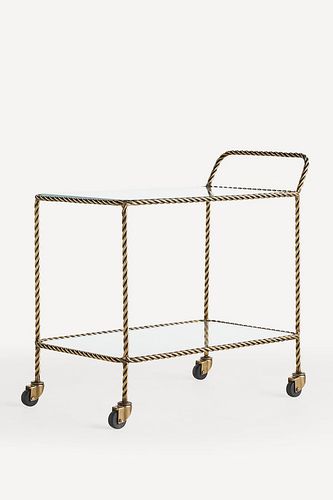 Chariot de bar en verre Lark en Gold chez - Anthropologie - Modalova