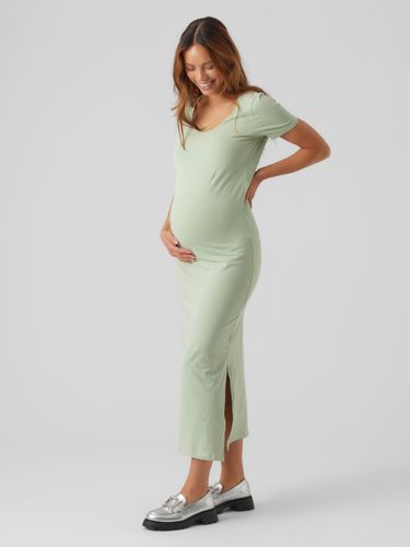 Robe Longue Bodycon Fit Col En U - MAMA.LICIOUS - Modalova