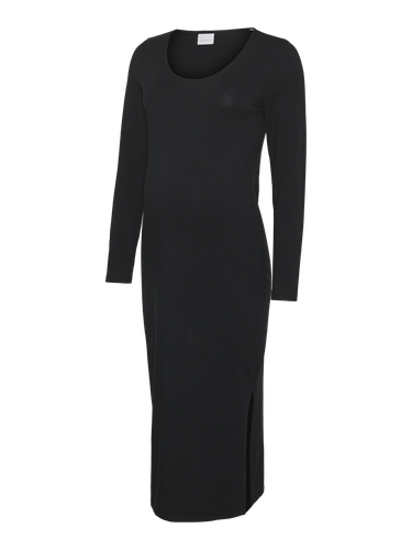 Robe Midi Bodycon Fit Col En U - MAMA.LICIOUS - Modalova