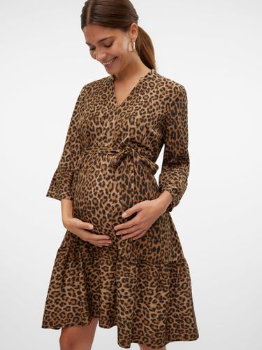 Robe Courte Regular Fit Col En V - MAMA.LICIOUS - Modalova