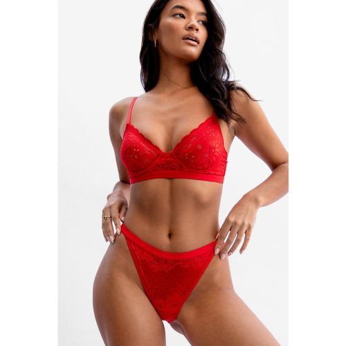 Ensemble Lingerie Soutien-Gorge & Culotte Haute En Dentelle J'Ai Une Dentelle Contre Toi - Nasty Gal - Modalova