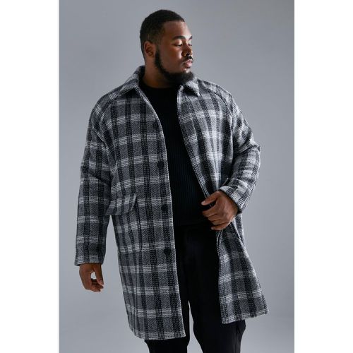 Grande taille - Manteau effet laine à carreaux - - XXXL - Boohooman - Modalova