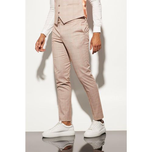 Pantalon de costume skinny à carreaux - - 30R - Boohooman - Modalova