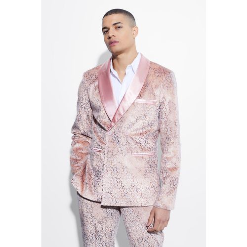 Veste de costume cintrée en velours - Boohooman - Modalova