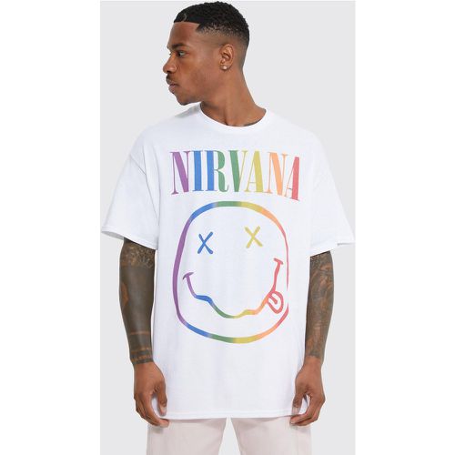 T-shirt oversize imprimé Nirvana - Boohooman - Modalova