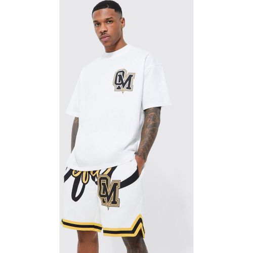 Ensemble de basket oversize avec t-shirt et short - Boohooman - Modalova
