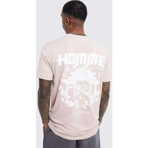 T-shirt ample imprimé - Boohooman - Modalova