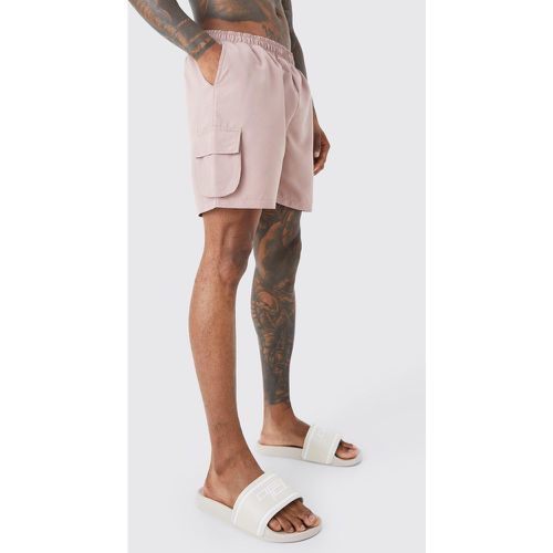 Short de bain cargo mi-long - Boohooman - Modalova