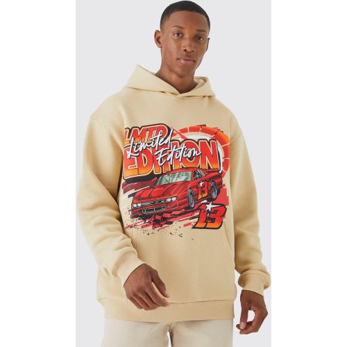 Sweat à capuche oversize imprimé - Boohooman - Modalova