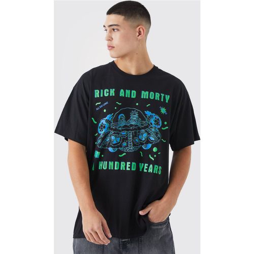 T-shirt oversize imprimé Rick and Morty - Boohooman - Modalova
