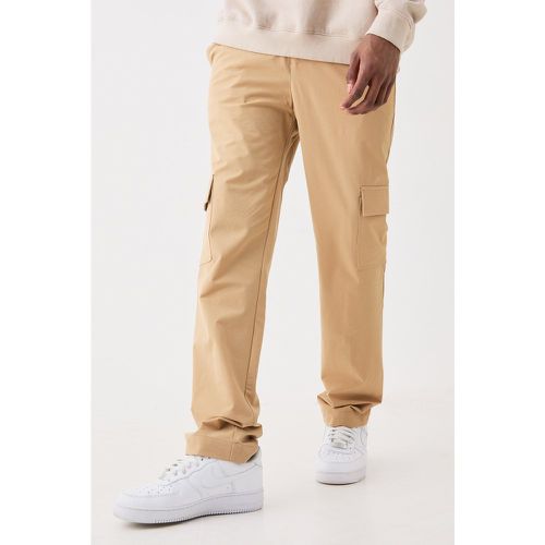 Pantalon cargo stretch habillé - Boohooman - Modalova