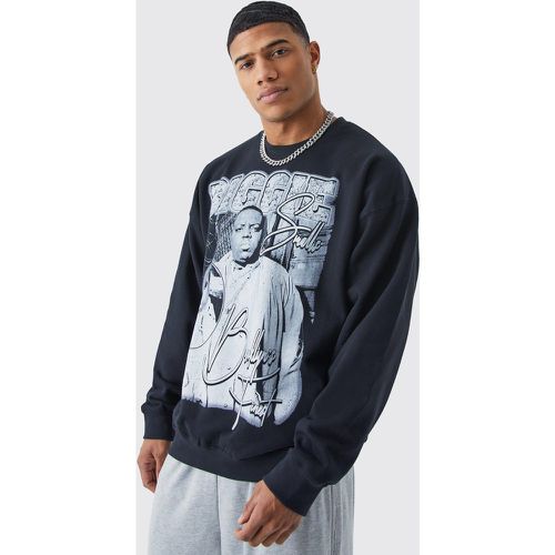 Sweat oversize imprimé Biggie - Boohooman - Modalova