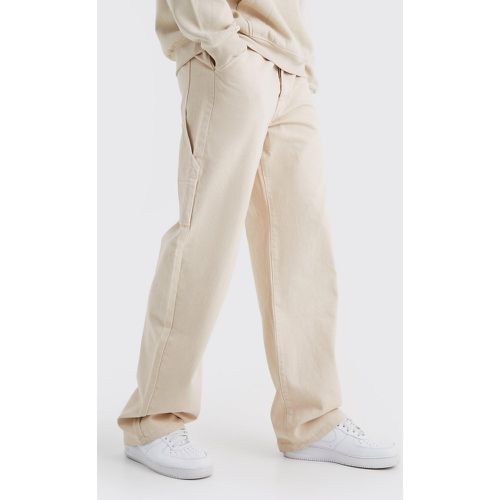 Tall - Jean charpentier baggy surteint homme - Boohooman - Modalova