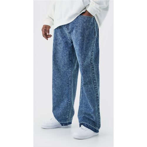 Grande taille - Jean large délavé homme - Boohooman - Modalova