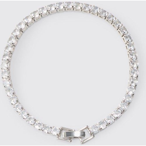 Iced Bracelet In Silver - Boohooman - Modalova