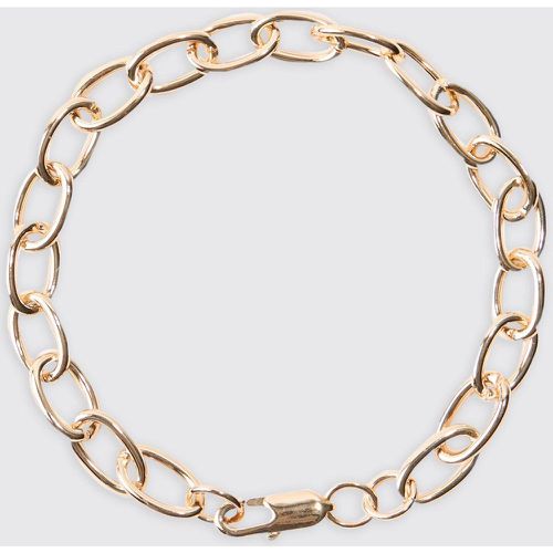 Chunky Metal Bracelet In Gold - Boohooman - Modalova