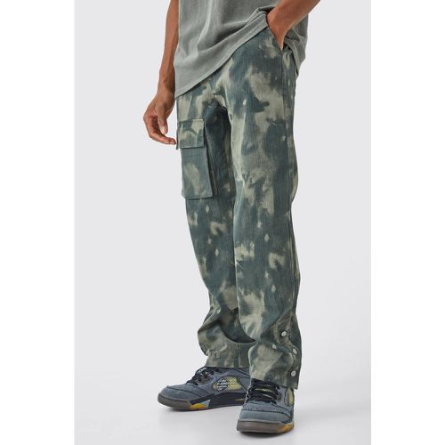 Pantalon cargo slim à imprimé camouflage - Boohooman - Modalova
