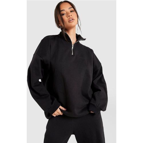 Sweat À Col Zippé Premium - boohoo - Modalova