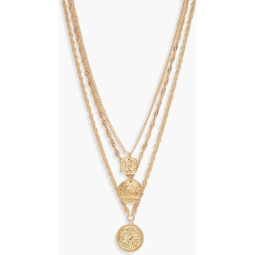 Collier À Médaillon Carré - boohoo - Modalova