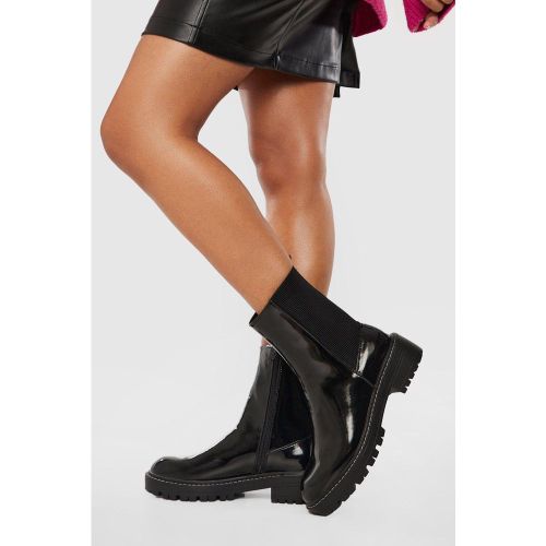 Bottines Chelsea Texturées - Pointure Large - boohoo - Modalova