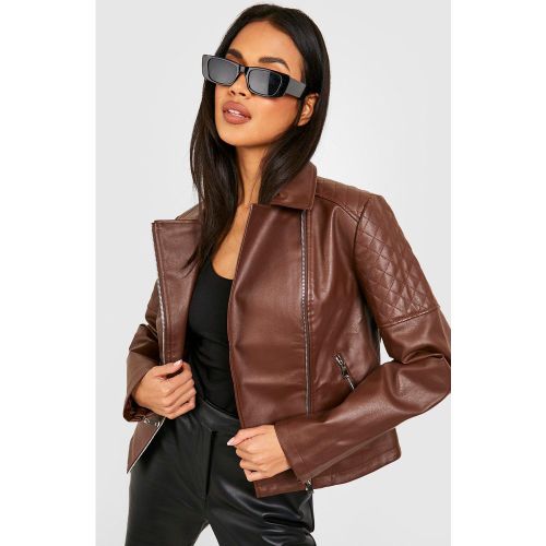 Veste Motarde Matelassée - boohoo - Modalova