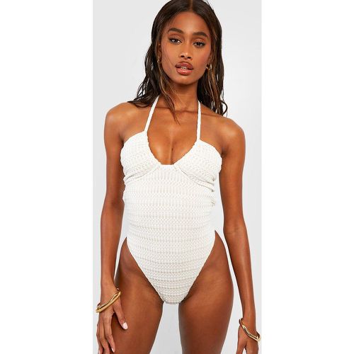 Maillot De Bain Texturé Froncé - boohoo - Modalova