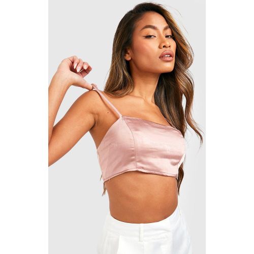 Crop Top Satiné - boohoo - Modalova
