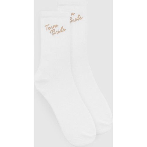 Chaussettes À Slogan Team Bride - boohoo - Modalova