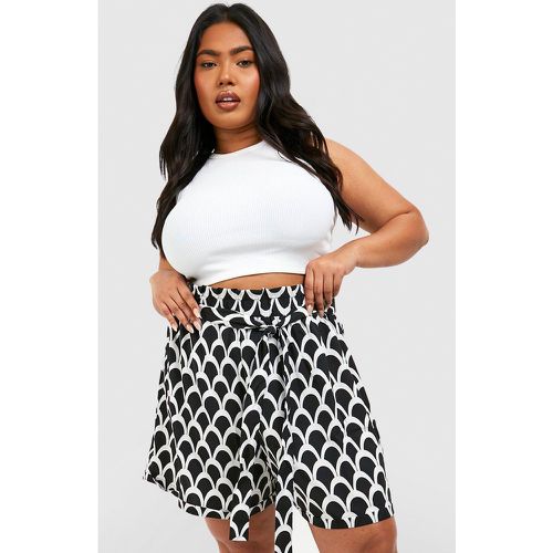 Grande Taille - Short Ample À Imprimé Géométrique - boohoo - Modalova