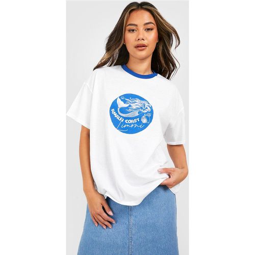 T-Shirt À Coutures Contrastantes - boohoo - Modalova