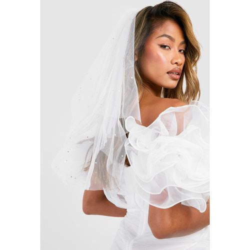 Diamante Bridal Veil Hair Clip - boohoo - Modalova